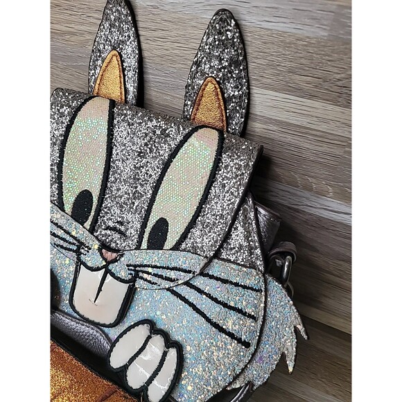 Danielle Nicole Looney Tunes Bugs Bunny Glitter Purse Crossbody READ!! - Picture 2 of 16